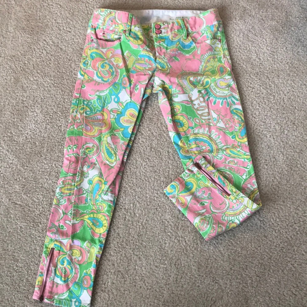 Lilly Pulitzer Worth Skinny Mini ZIP Jeans